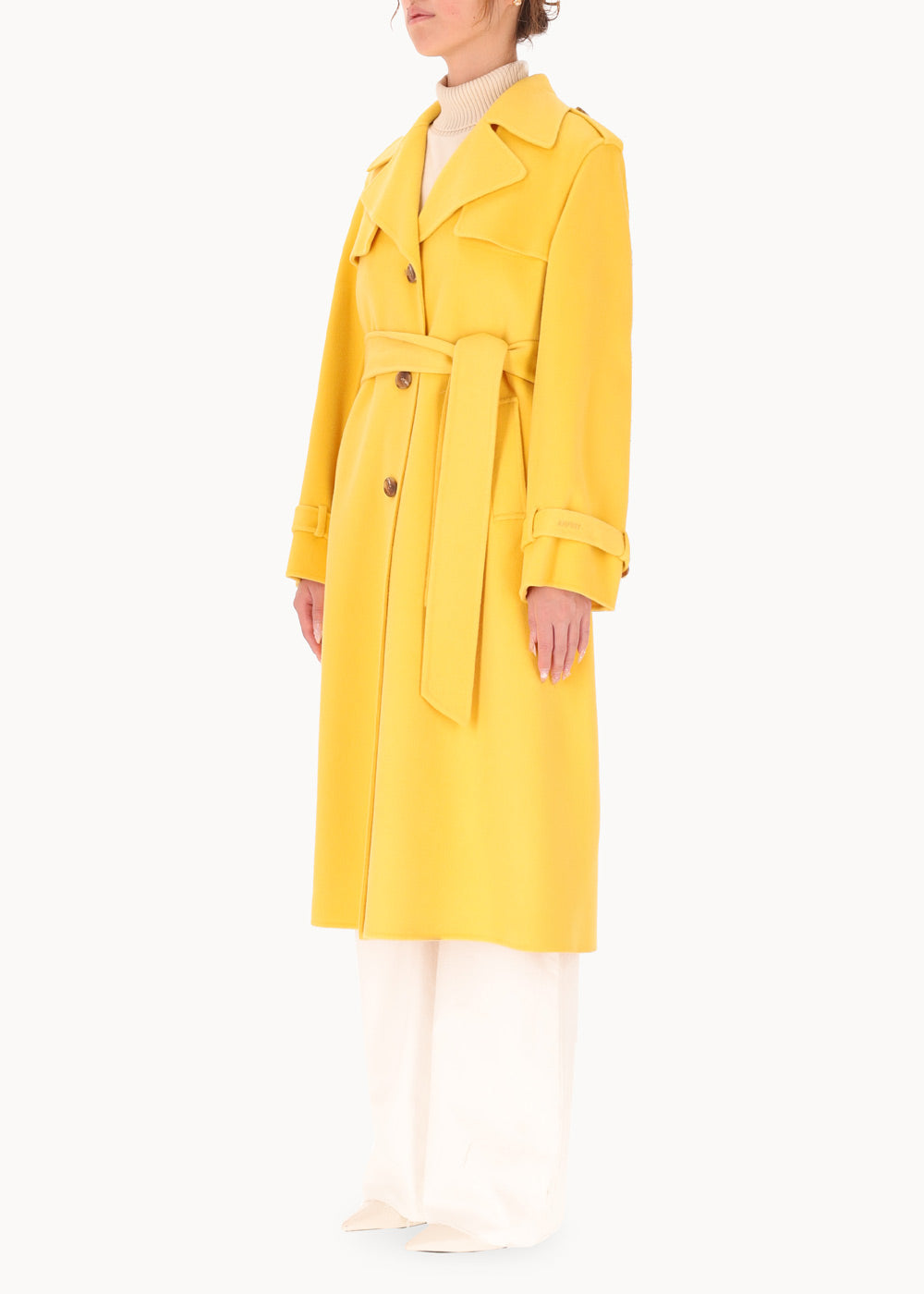 jejia ジェジア　AUDREY TRENCH MADDY black trench coat with belt brand Marciano